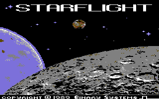 Starflight (Commodore 64) screenshot: Title screen