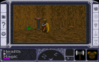 Thor's Hammer (DOS) screenshot: Enemies are better taken care of one by one.
