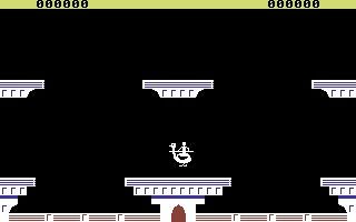 Lancer Lords (Commodore 64) screenshot: The game begins with just the player on screen