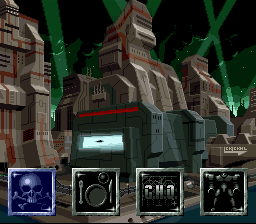 MechWarrior (SNES) screenshot: Main screen - from here, you have access to all important screens.
