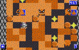 Crystal Mines II (Lynx) screenshot: First Level