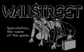 Wall$treet (Commodore 64) screenshot: Title screen
