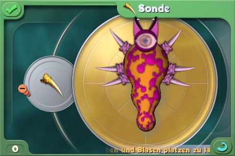 Spore Origins (iPhone) screenshot: Yes, a creature editor is also included.