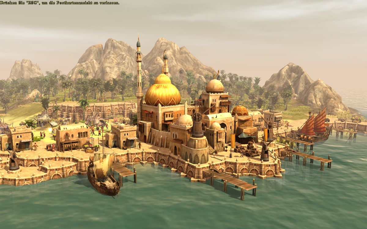 Dawn of Discovery (Windows) screenshot: Orient cities are the biggest new addition to the game.