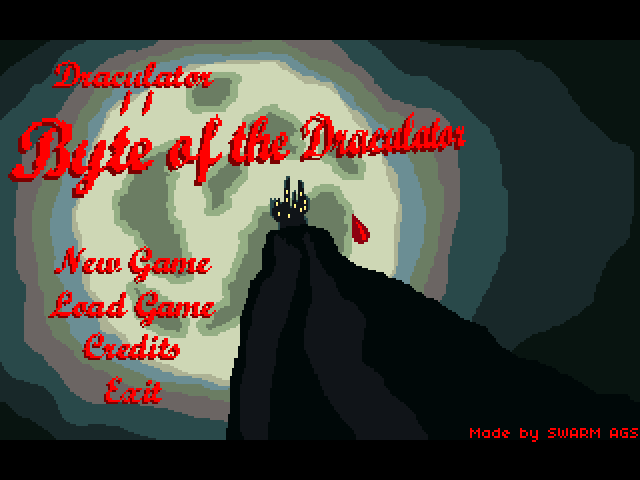 Draculator II: Byte of the Draculator (Windows) screenshot: Title screen