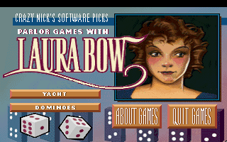 Crazy Nick's Software Picks: Parlor Games with Laura Bow (DOS) screenshot: Title Screen