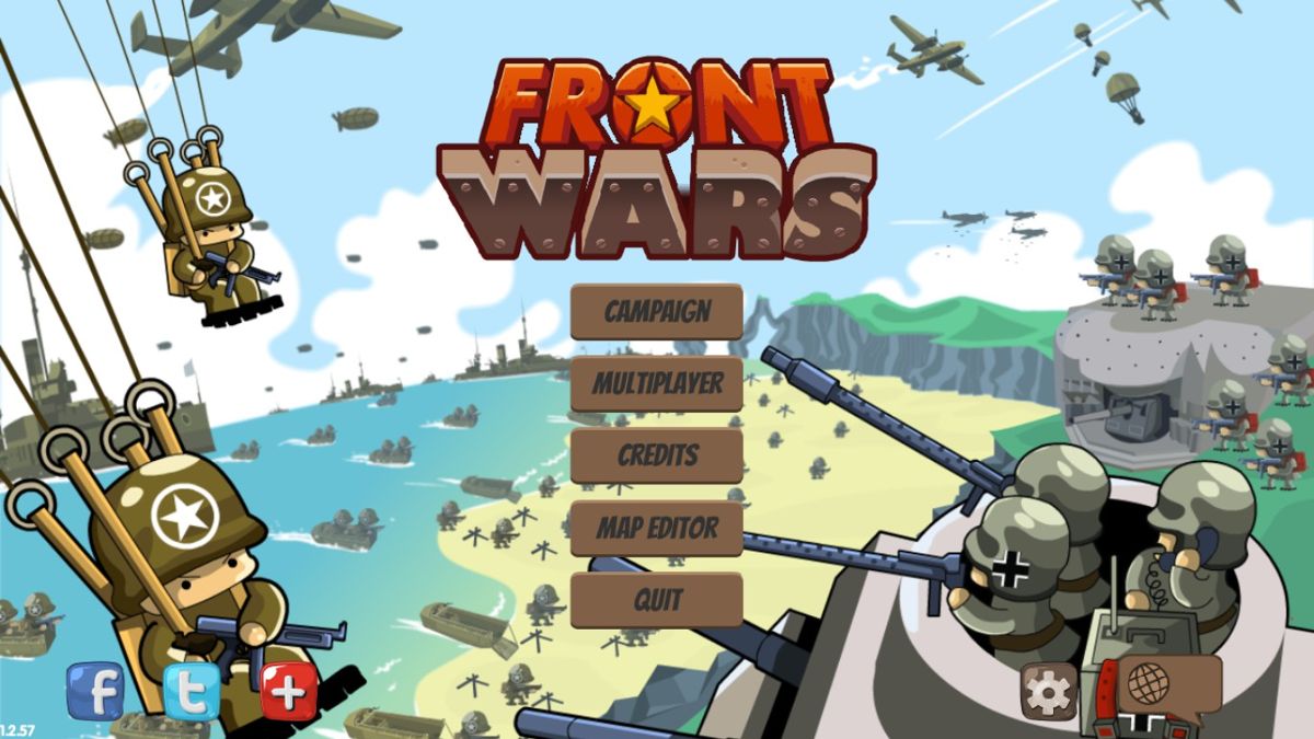 Front Wars (Windows) screenshot: Title screen