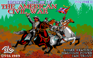 Decisive Battles of the American Civil War, Vol. 2 (DOS) screenshot: Title Screen (EGA)