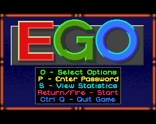 EGO: Repton 4 (Acorn 32-bit) screenshot: Main menu