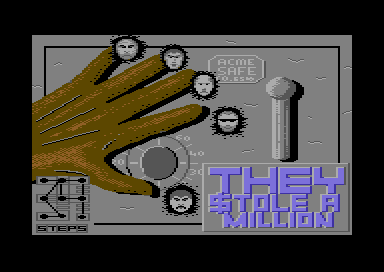 They $tole a Million (Commodore 64) screenshot: Loading screen.