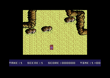 Super Stuntman (Commodore 64) screenshot: Action.