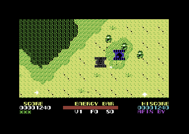 Tank (Commodore 64) screenshot: Shoot the enemy.