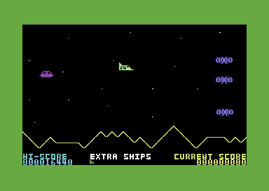 Annihilator (Commodore 64) screenshot: Shoot the aliens.