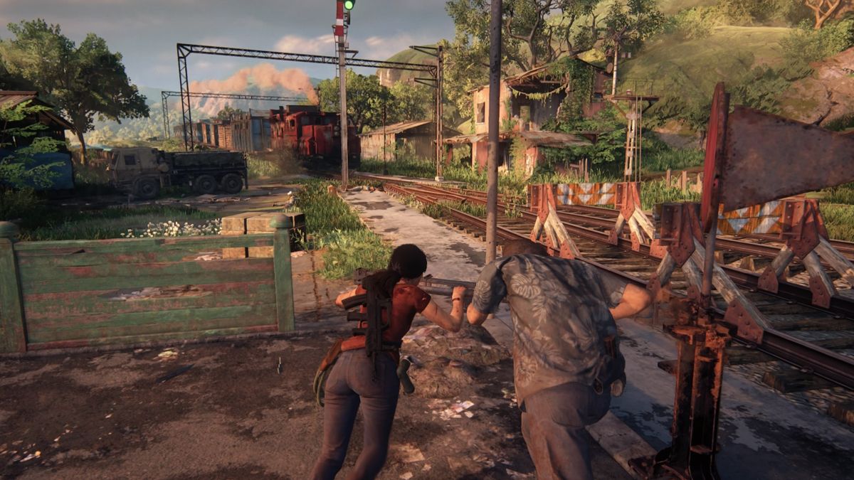 Uncharted: The Lost Legacy (PlayStation 4) screenshot: Moving the crossover