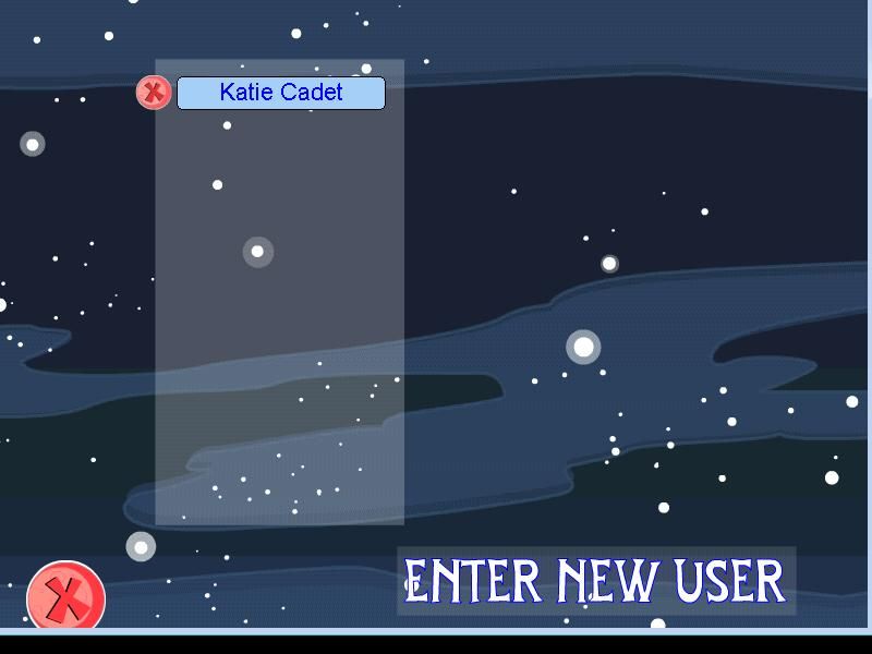 Atomic Betty: Intergalactic Conspiracy (Windows) screenshot: Sign in screen.