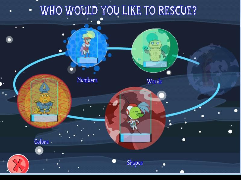 Atomic Betty: Intergalactic Conspiracy (Windows) screenshot: Selecting a planet.