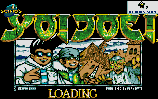 Yo! Joe! Beat the Ghosts (DOS) screenshot: Main Title