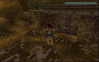 Tomb Raider: Gold (DOS) screenshot: Now where did he get to ?