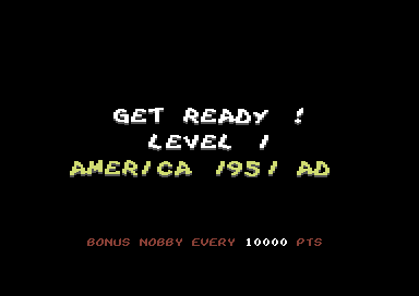 Nobby the Aardvark (Commodore 64) screenshot: Level 1.