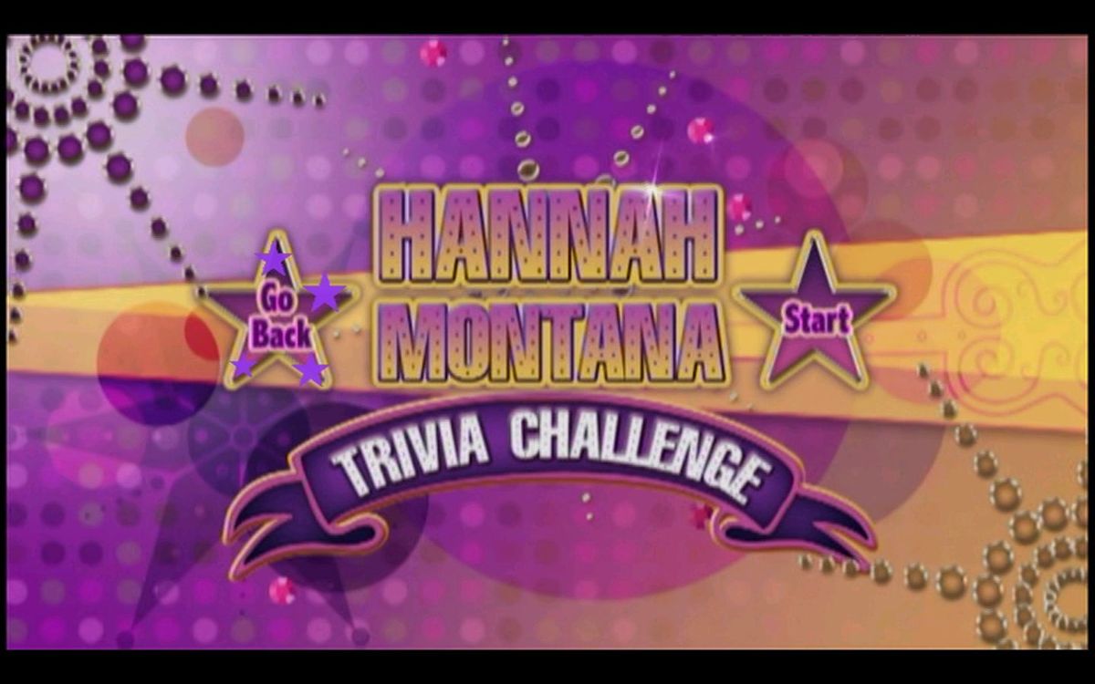 Screenshot of Disney Hannah Montana DVD Game (DVD Player, 2008