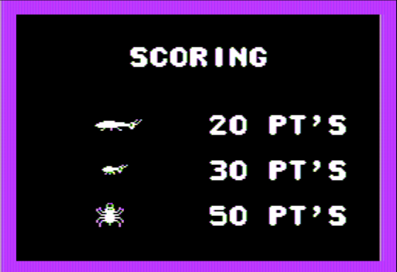 Roach Hotel (Apple II) screenshot: Scoring