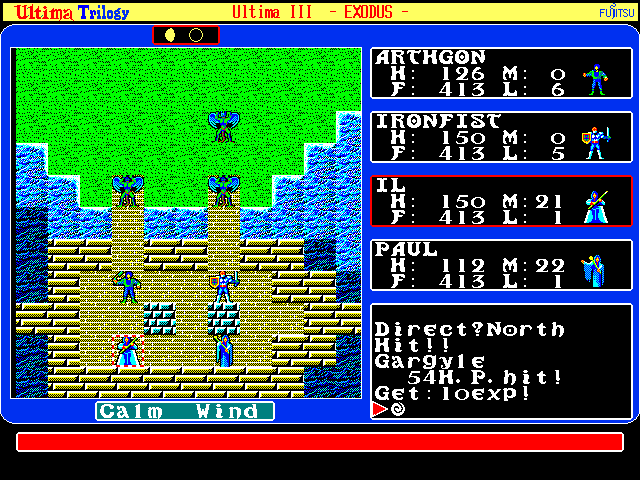 Screenshot of Ultima Trilogy: I ♦ II ♦ III (FM Towns, 1989) - MobyGames