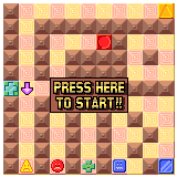 Lock'em Up (Palm OS) screenshot: Start of game (colour)