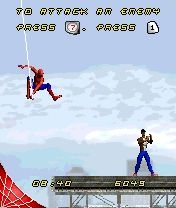 Spider-Man 2 (N-Gage) screenshot: Found a thug to be smashed.