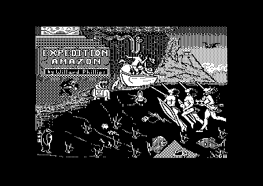 Expedition Amazon (Commodore 64) screenshot: Loading screen.