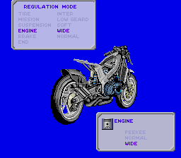 Bari Bari Densetsu (TurboGrafx-16) screenshot: Regulation Mode