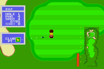 Winning Shot (TurboGrafx-16) screenshot: Putting on the green
