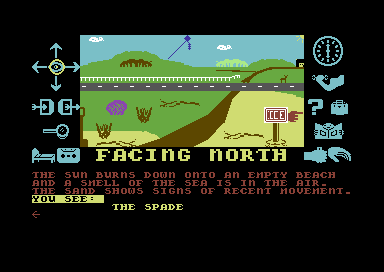 Zzzz (Commodore 64) screenshot: Take the spade.