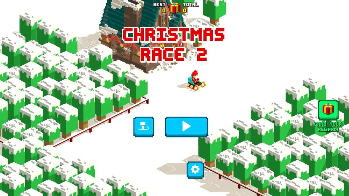 Christmas Race 2 (Windows) screenshot: Title screen
