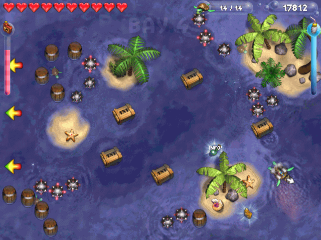 Turtle Bay (Windows) screenshot: Avoid touching mines