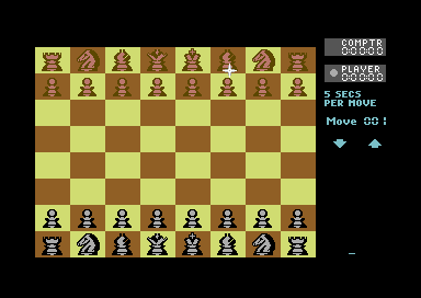 The Final Chesscard (Commodore 64) screenshot: Let's go.