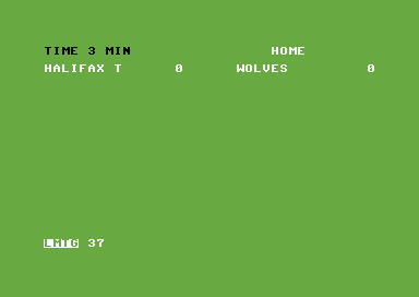 Football Director (Commodore 64) screenshot: Kick off.