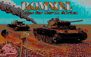 Rommel: Battles for North Africa (DOS) screenshot: Title screen