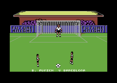 Footballer of the Year (Commodore 64) screenshot: Shoot!