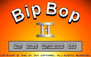 BipBop II (DOS) screenshot: Title screen