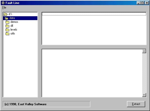Fault Line for Quake II (Windows) screenshot: Main menu