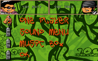 Yo! Joe! Beat the Ghosts (DOS) screenshot: Game Options
