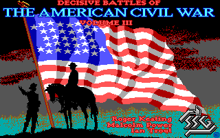 Decisive Battles of the American Civil War, Vol. 3 (DOS) screenshot: Title Screen (EGA)