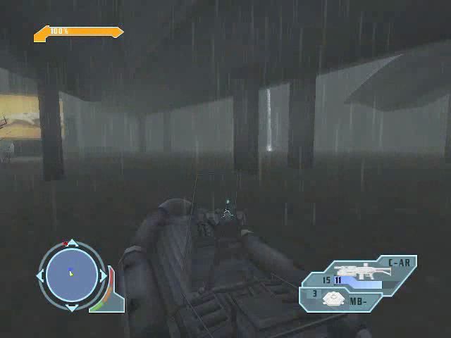 Special Forces: Nemesis Strike (PlayStation 2) screenshot: Driving a boat.