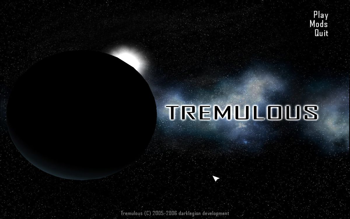 Tremulous (Windows) screenshot: Title Screen