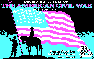 Decisive Battles of the American Civil War, Vol. 3 (DOS) screenshot: Title Screen (CGA)