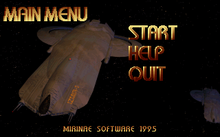 Izmir (DOS) screenshot: Main menu