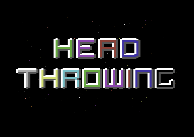Galactic Games (Commodore 64) screenshot: Head Throwing.