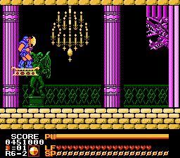 Astyanax (NES) screenshot: Final stage is a gauntlet of sub-bosses
