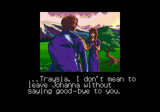 Traysia (Genesis) screenshot: Good-bye, Traysia!