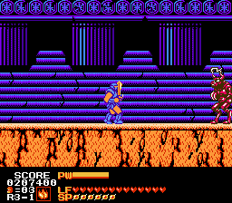 Astyanax (NES) screenshot: 3-1 sub-boss